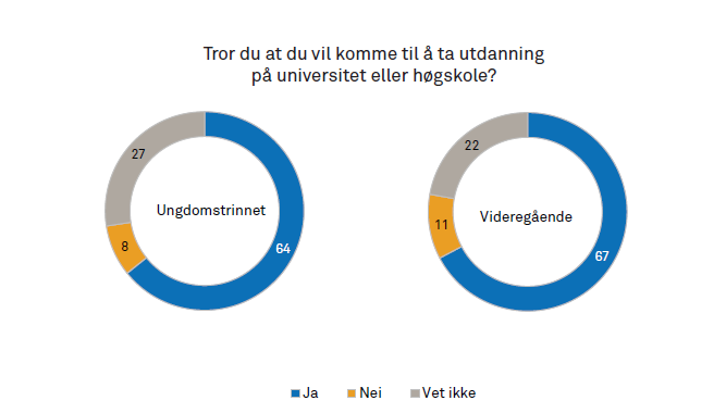 høyere utdanning ungdata