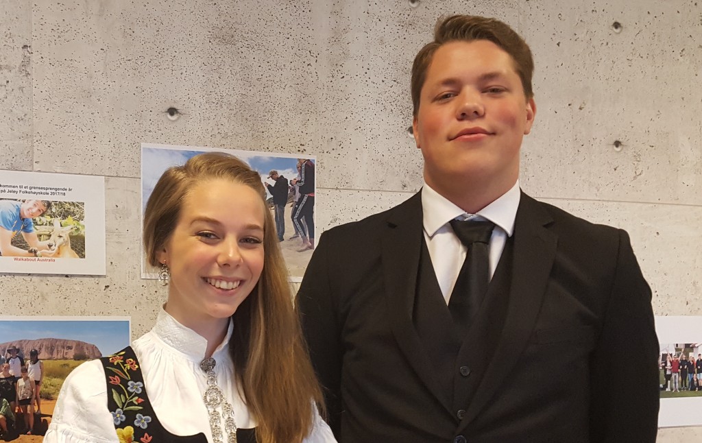 Både Tuva og Kevin synes det har vært gøy å bevege seg ut av komfortsonen i løpet av folkehøgskoleåret sitt. 