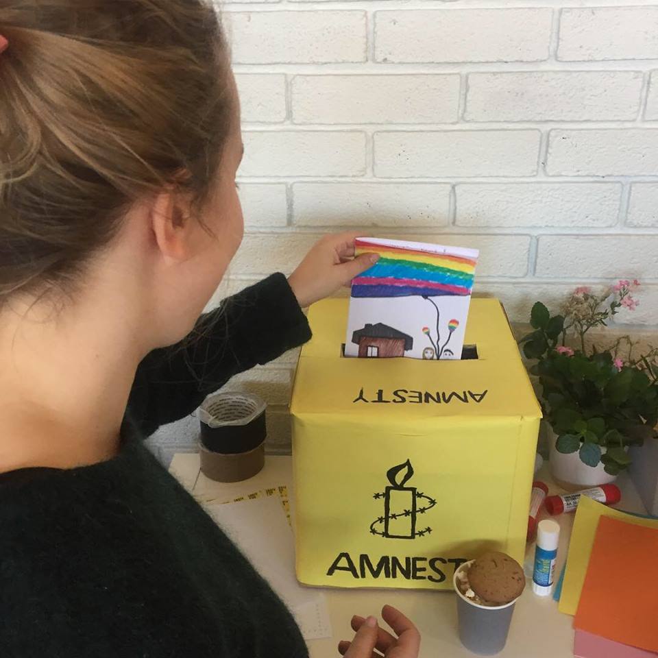 Åsane folkehøgskole, Amnesty, skriveverksted, engasjement