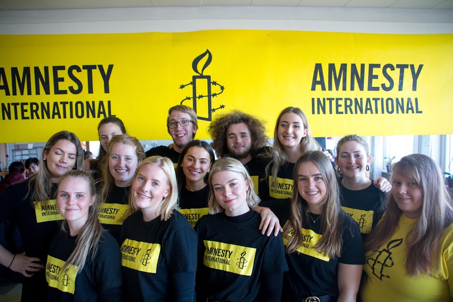 Elever, Åsane folkehøgskole, Amnsty International, region vest, skriveverksted, skriv for liv, engasjement