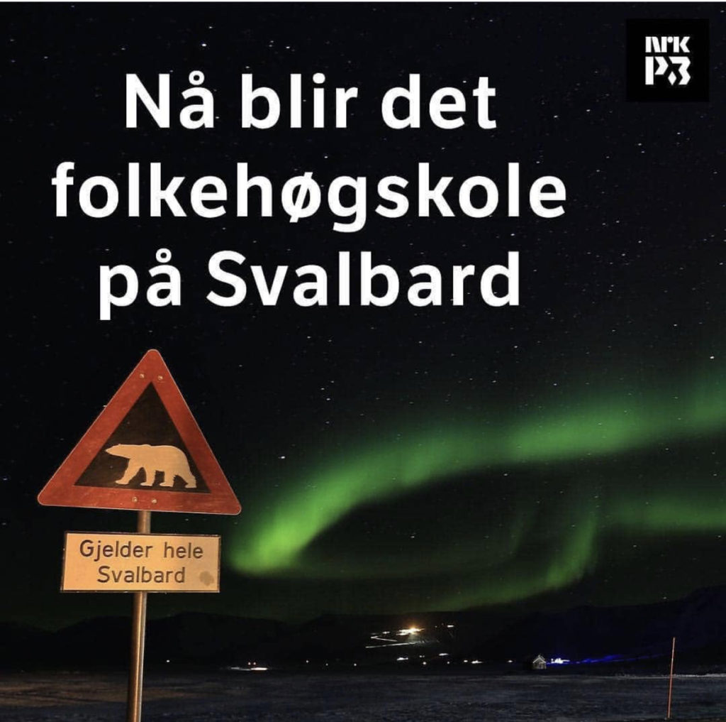 Folkehøgskole, nytt år, Svalbard, takk til politikere
