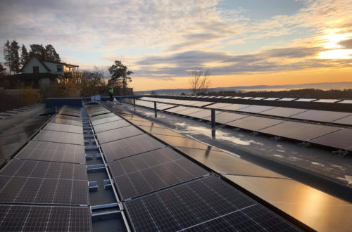 Rønningen folkehøgskole har Oslos tredje største solscelleanlegg