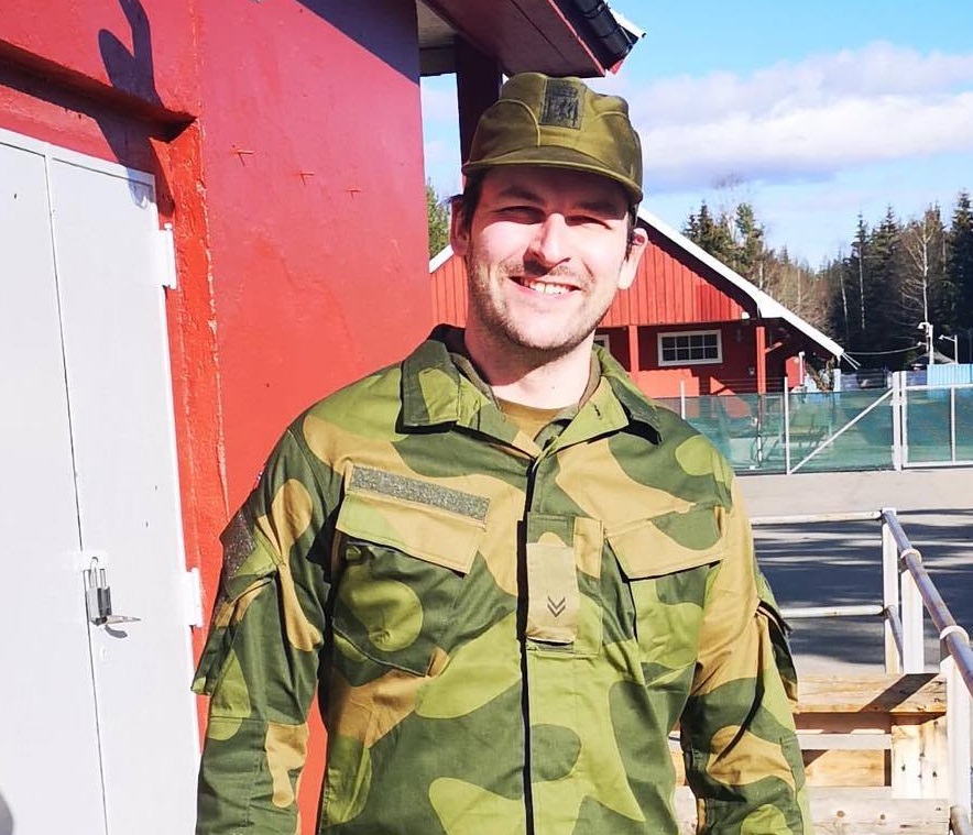 Johann Grimstvedt i uniform, Heimevernet