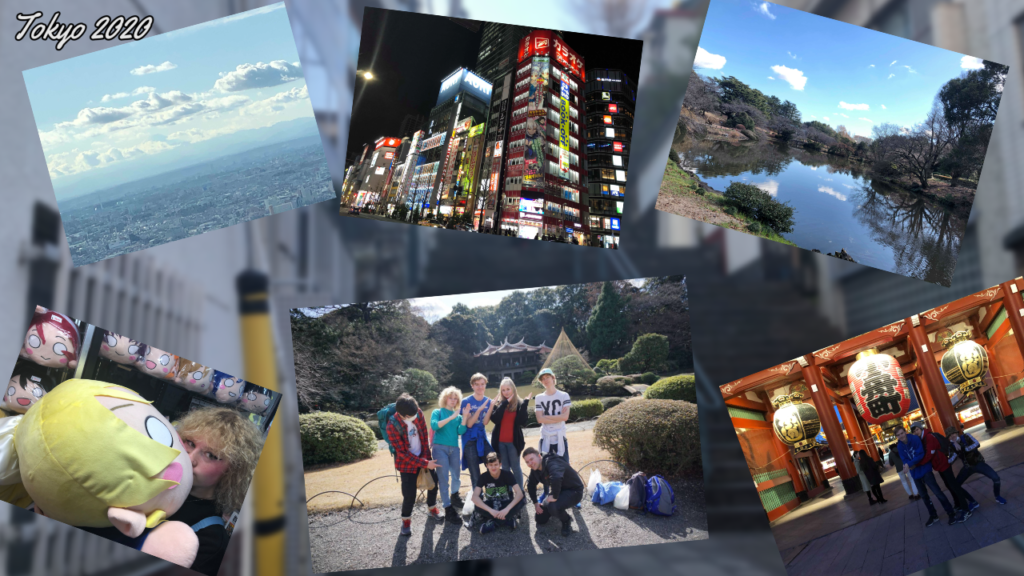 collage bilder studietur Namdals folkehøgskole