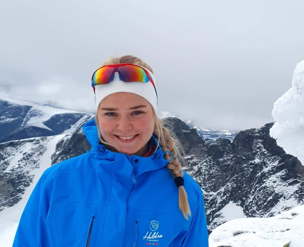 Kristine, portrett, fjellet